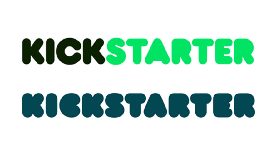 the old kickstarter logo (above) has been superseded by a
