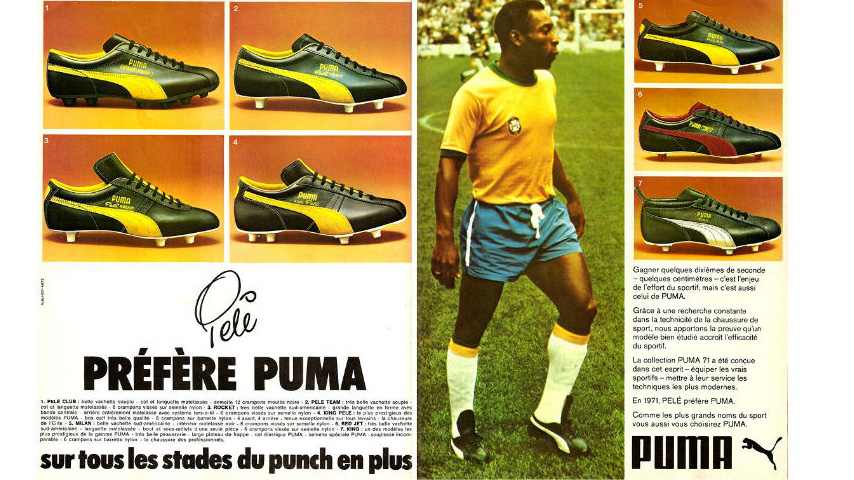 Pele advertising Puma Kings