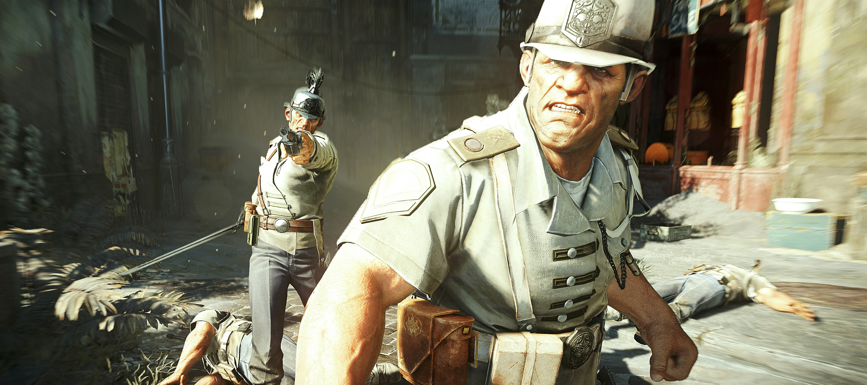 Dishonored 2 screenshots send in the fugly-ass guards