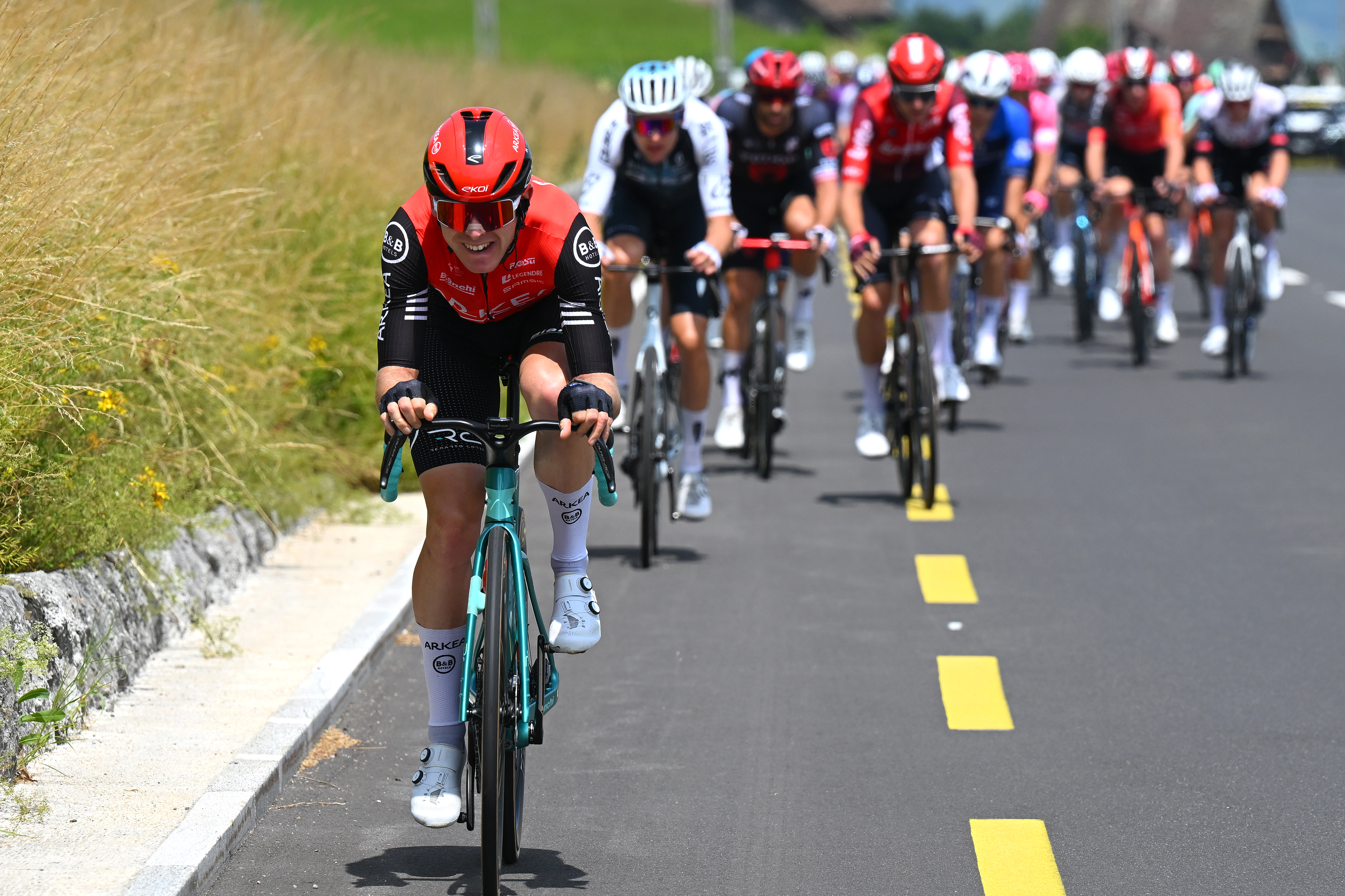 Mathis Le Berre launches early move in opening stage of the 88th Tour de Suisse