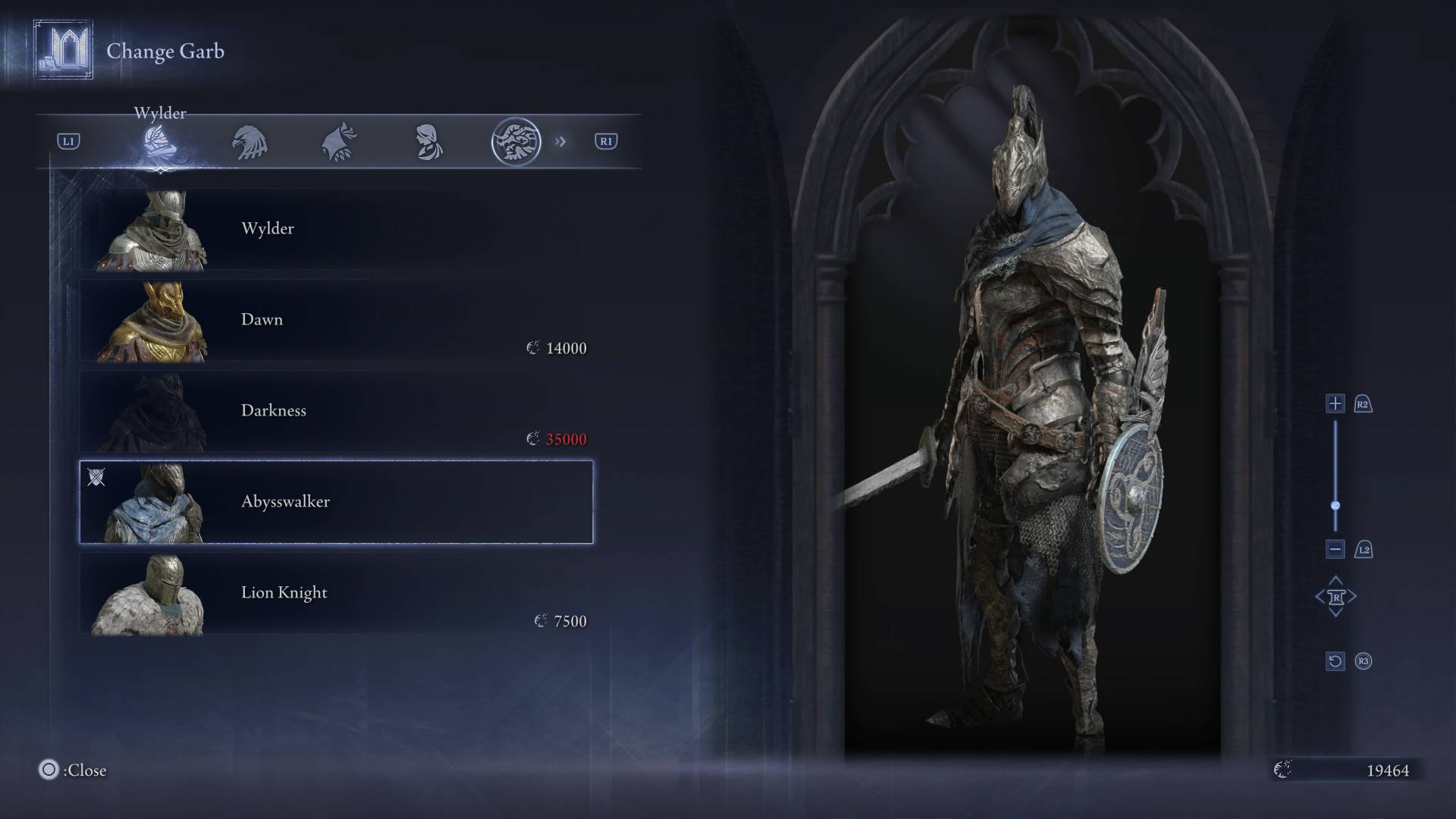 Elden Ring Nightreign skins abysswalker wylder