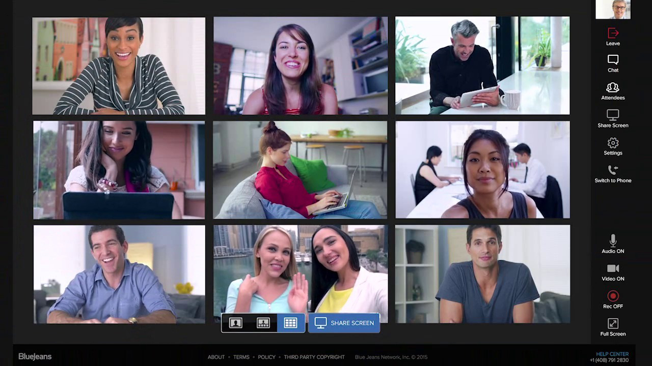 Meeting with many participants