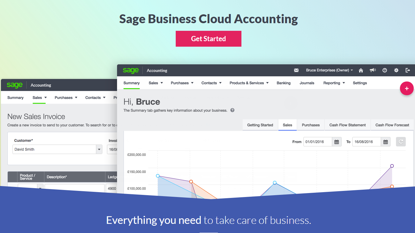 sage accounting packages small business