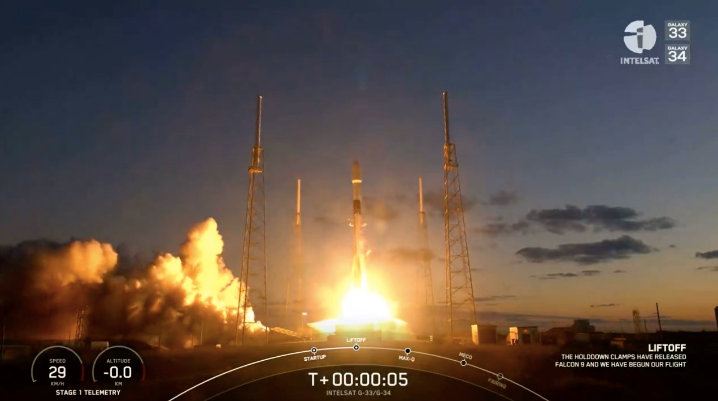 SpaceX Falcon 9 rocket launches 2 satellites on record-tying 14th mission