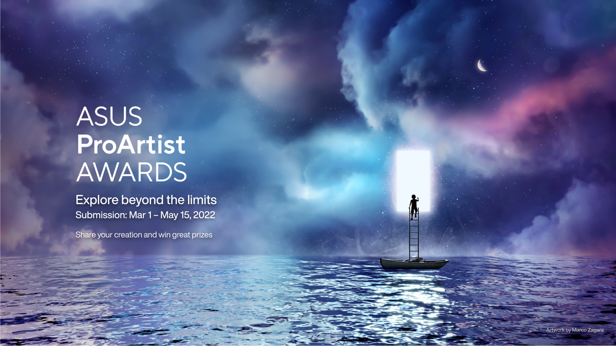 The ASUS ProArtist Awards 2022 are open for submissions.