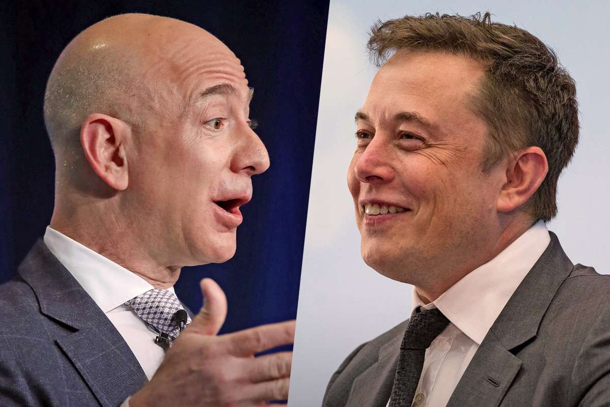 Rivalry Or Bromance Elon Musk And Jeff Bezos Tweet Each Other Ahead Of
