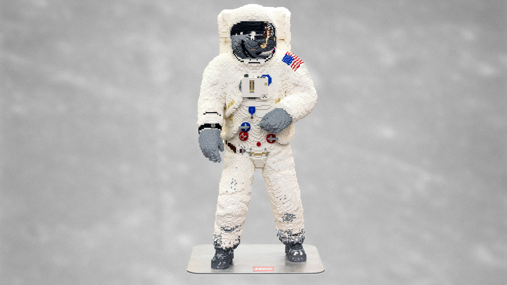 Lego Exhibits Life-Size Moonwalker Model at Apollo 50 Festival