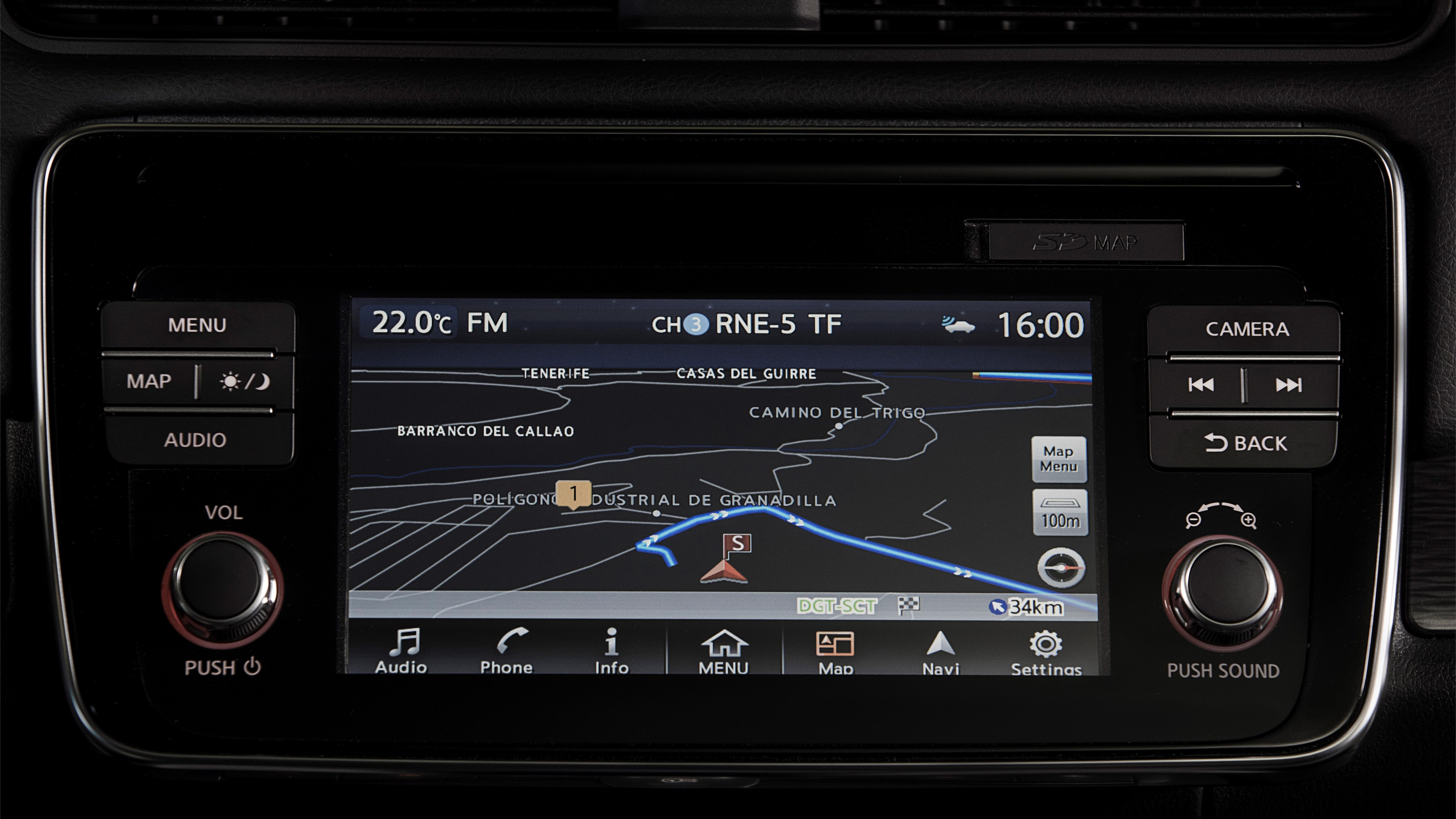 Navigation in the new Nissan Leaf