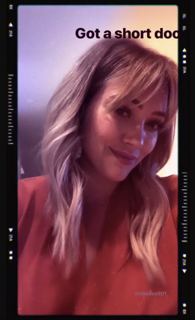 Hilary Duff Cut Her Hair Brought Back Those Lizzie McGuire Bangs