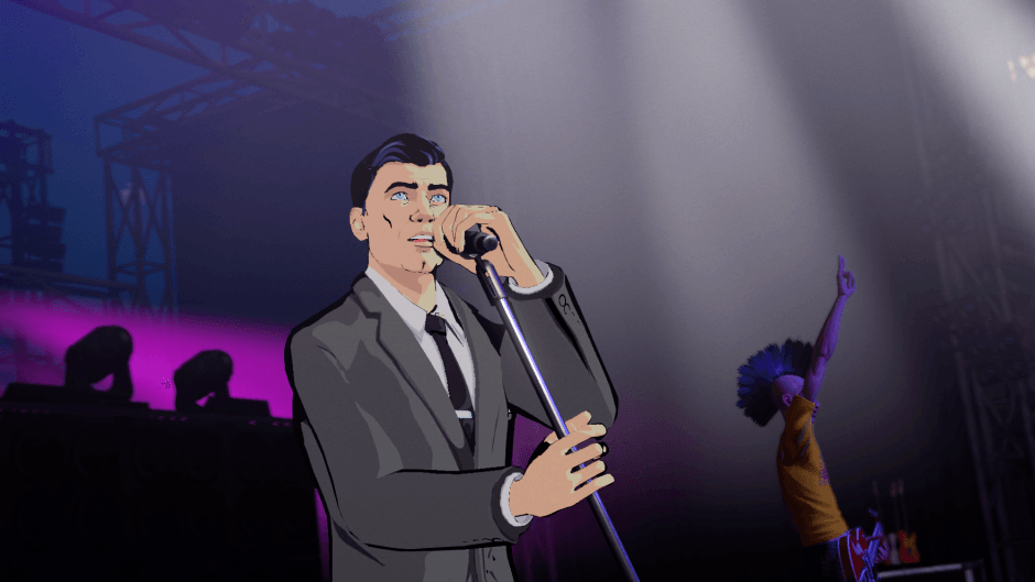 Sterling Archer enters Rock Band with "Danger Zone" DLC - phrasing!