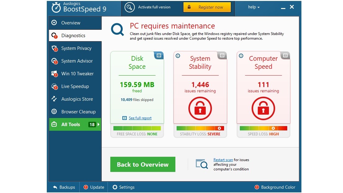 Auslogics BoostSpeed 9