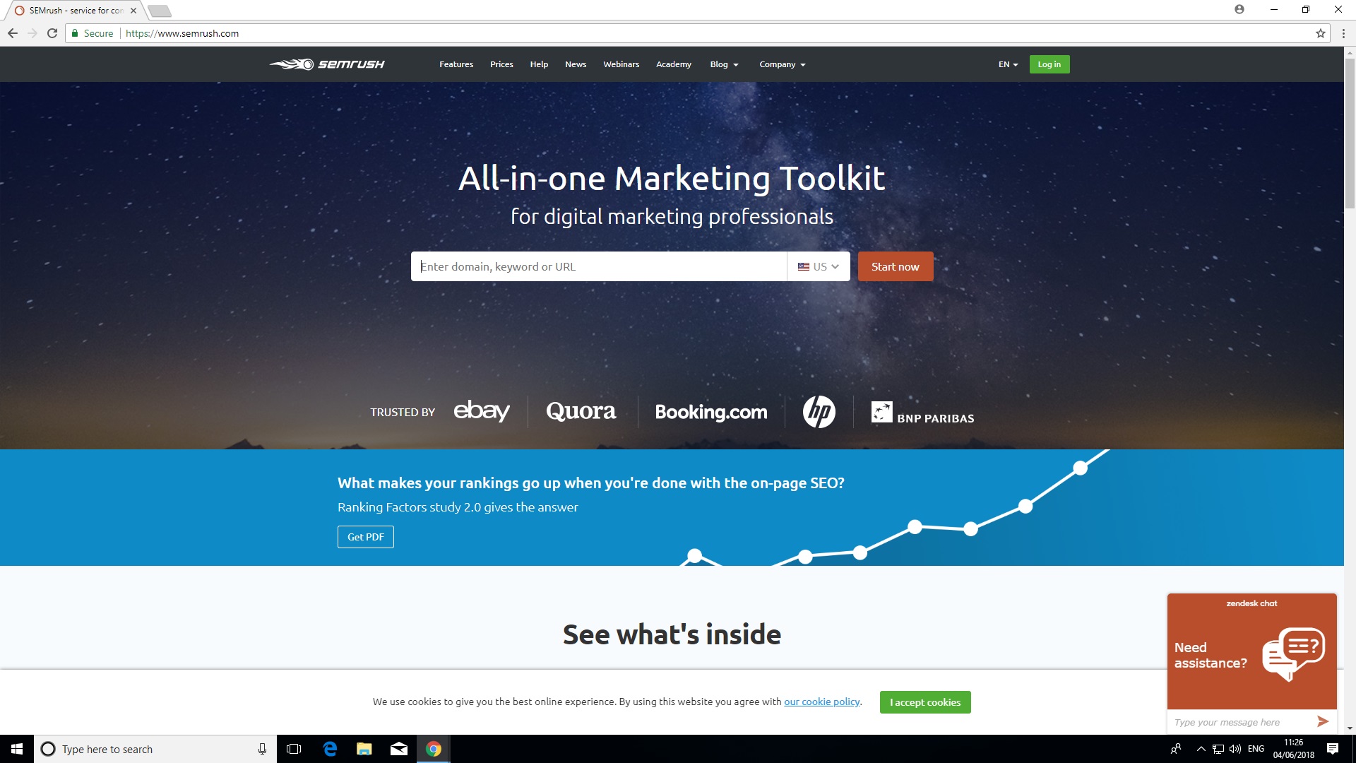 SEMrush SEO toolkit