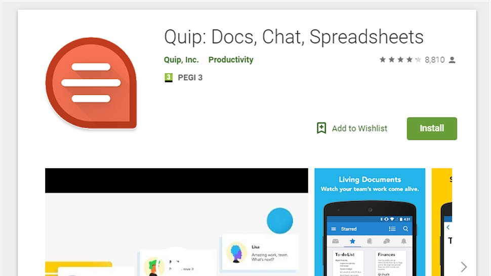 Quip Docs, Chat, Spreadsheets