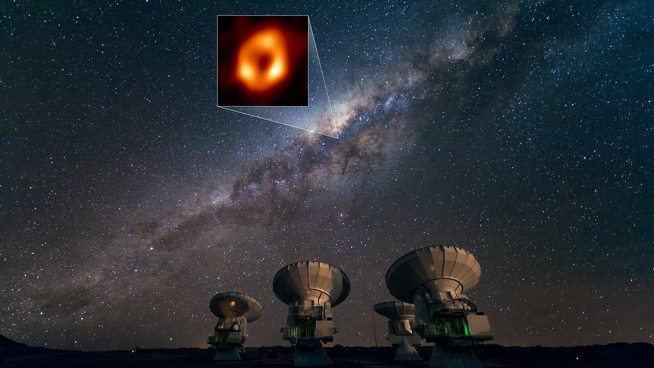 1st image of our galaxy's 'black hole heart' unveiled thumbnail
