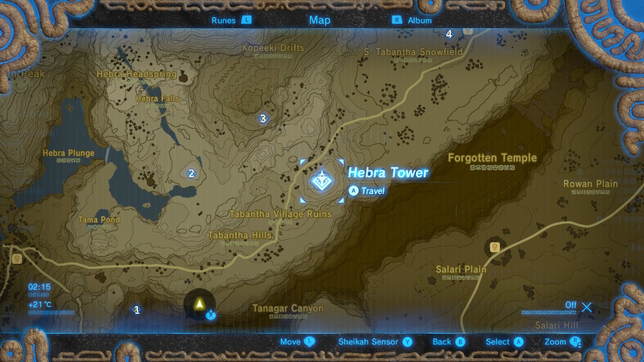Legend of Zelda: Breath of the Wild: Shrine solutions: Hebra Tower - All  The Legend of Zelda Breath of the Wild Shrine locations