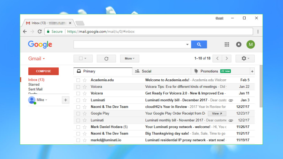 Best email providers: Google