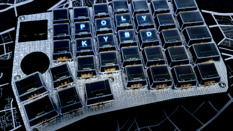  This modder is making the coolest keyboard ever by putting little OLED screens in the keycaps 
