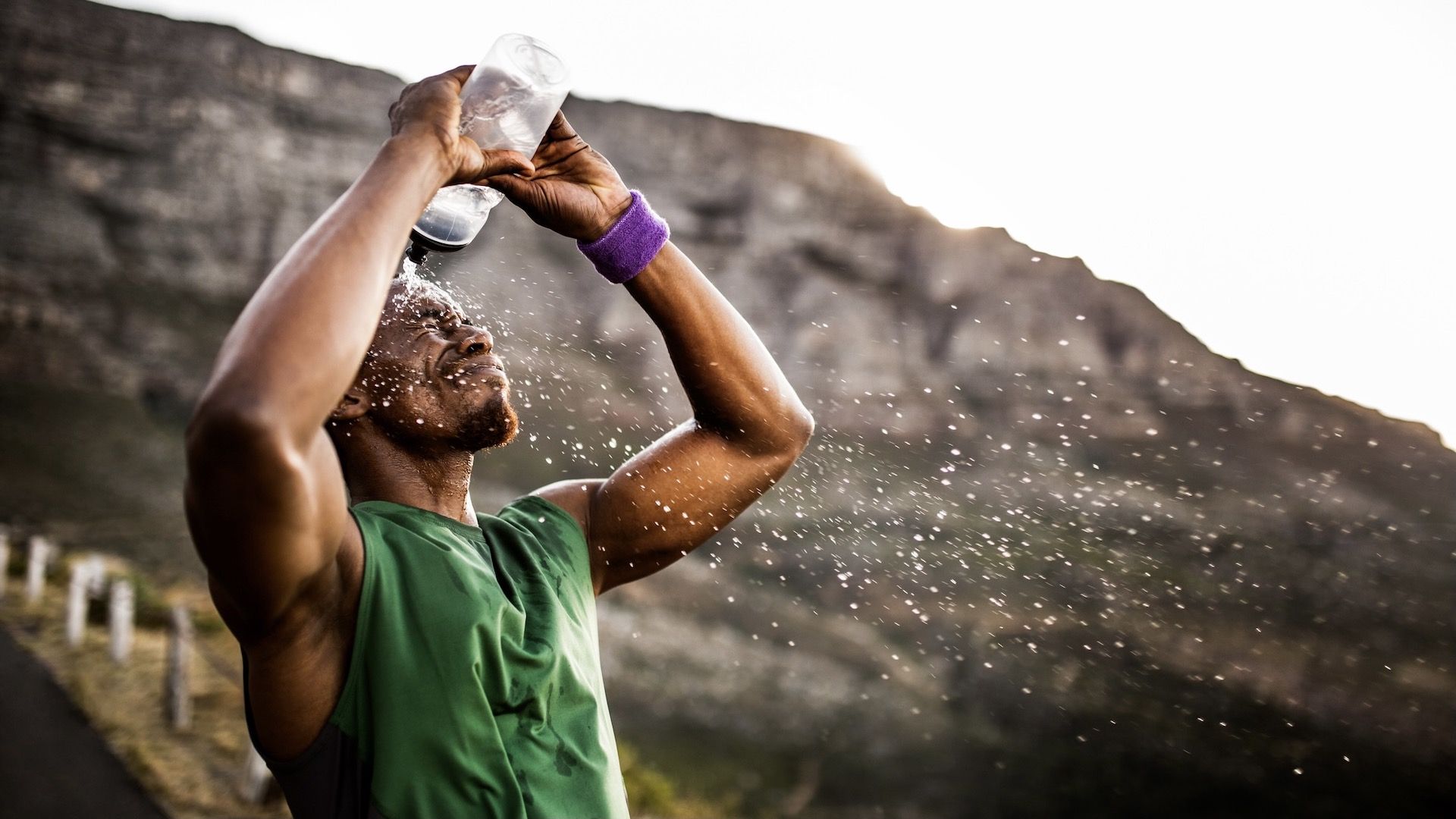 Sweaty runner