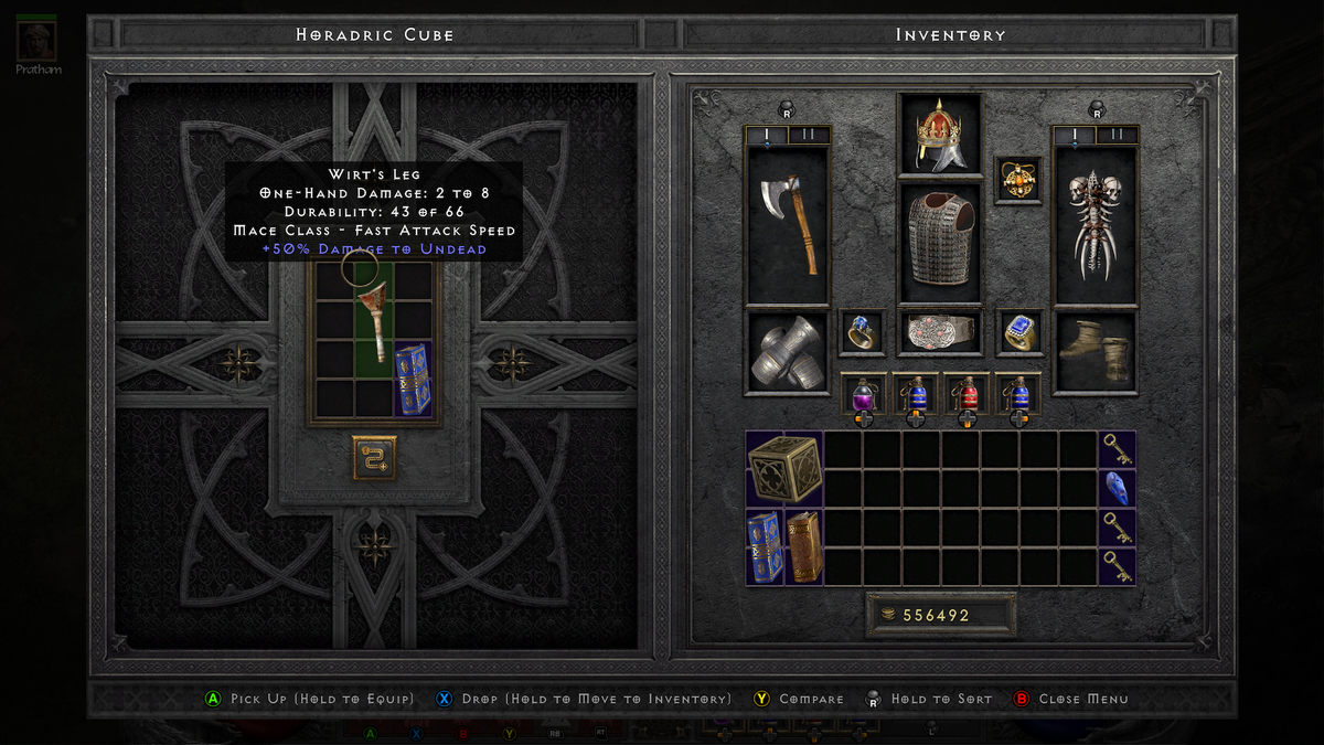 Diablo 2 Resurrected Horadric Cube Recipe List And Guide Windows