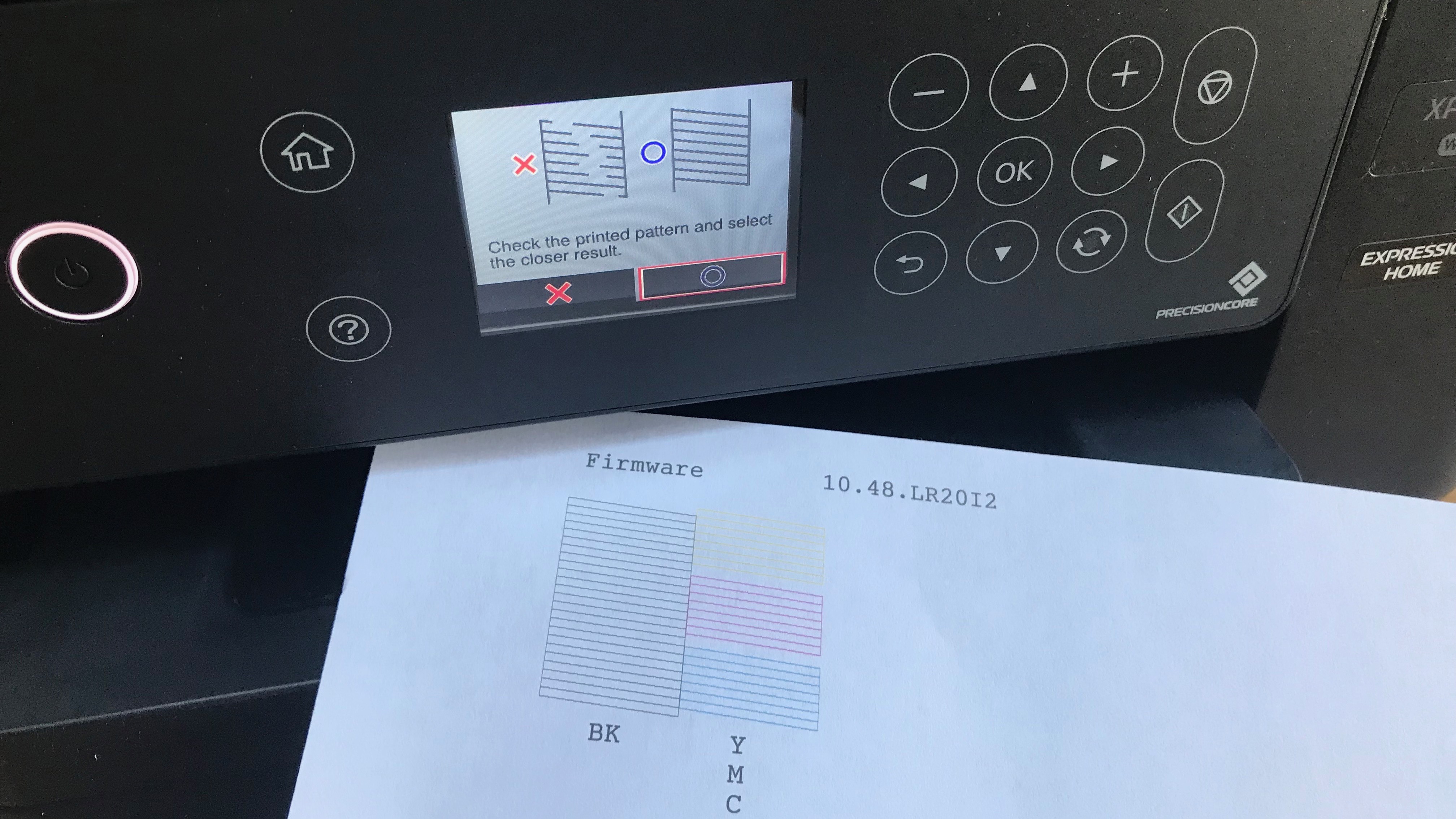 Printer alignment test page