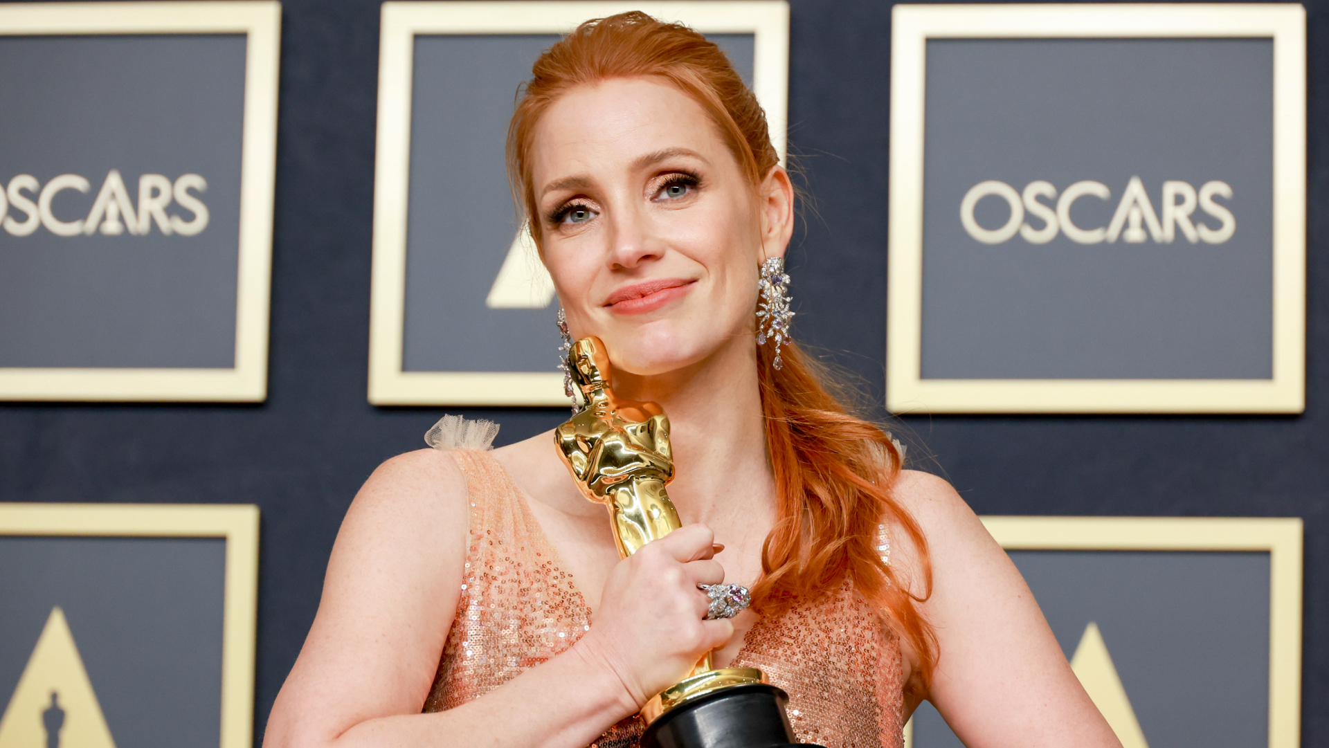  Jessica Chastain reflects on her Oscars win following Will Smith and Chris Rock's altercation 
