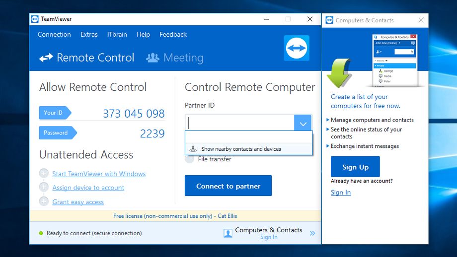 teamviewer start with windows