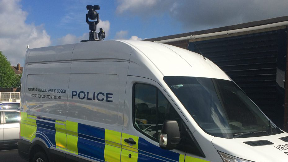 A police van with CCTV camera