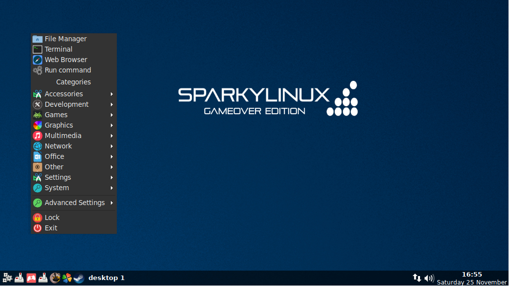 Sparky Linux GameOver