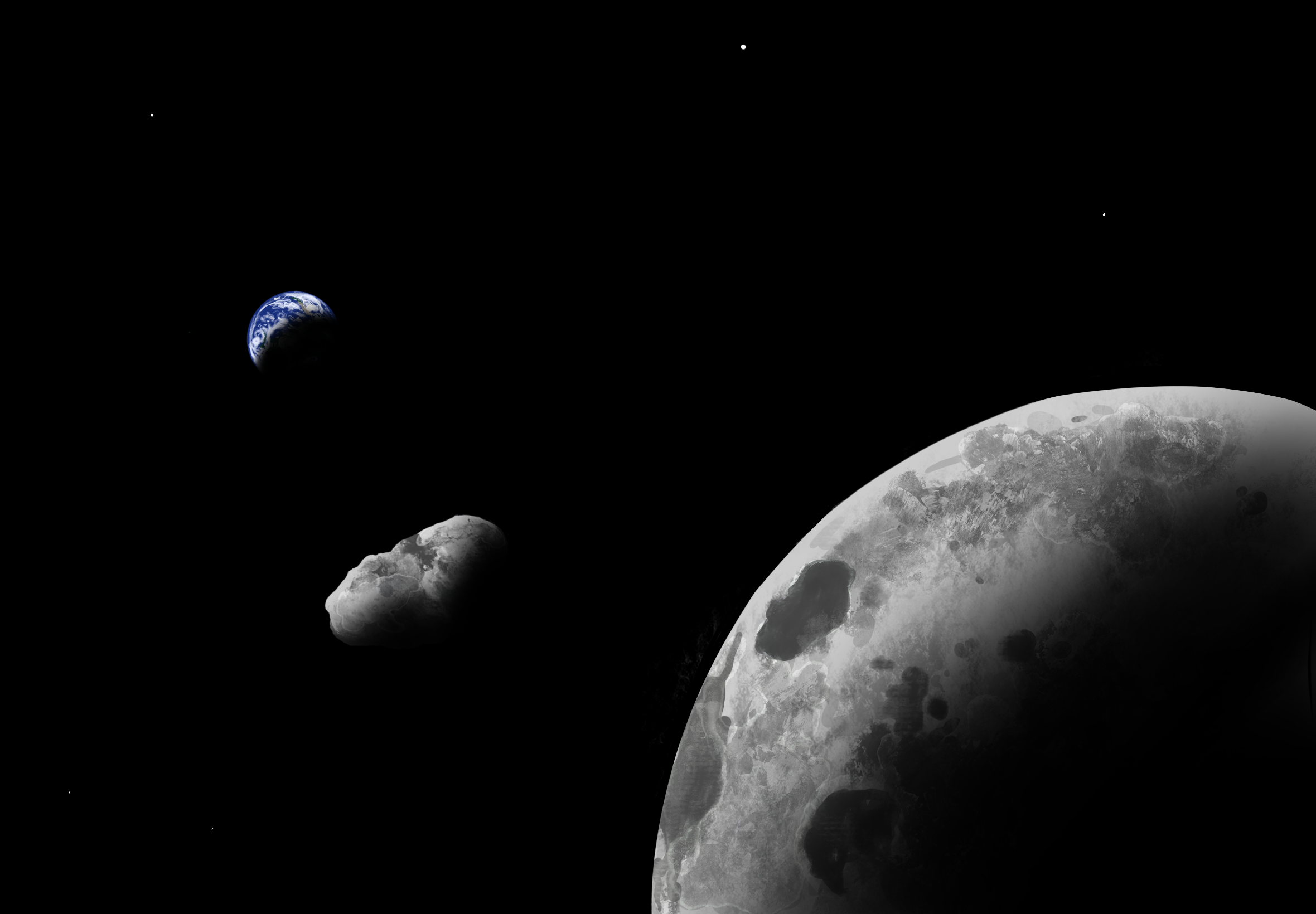 asteroid orbiting earth