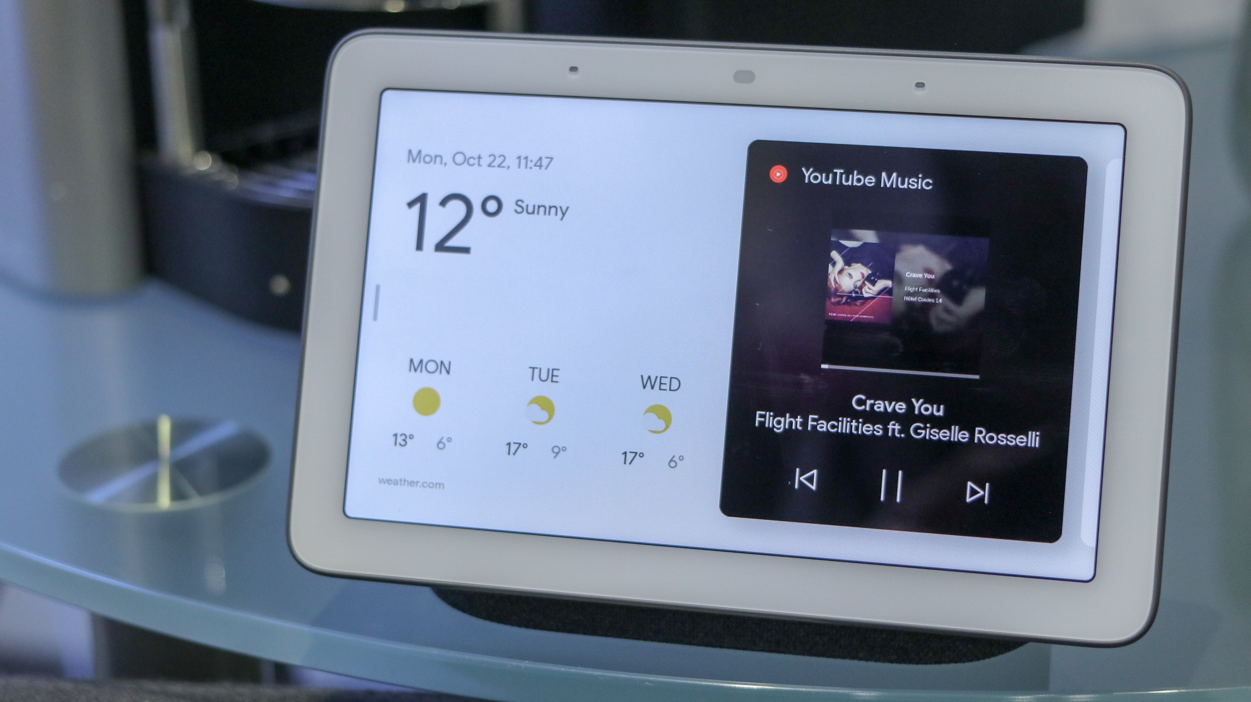 A photo of the Google Home Hub