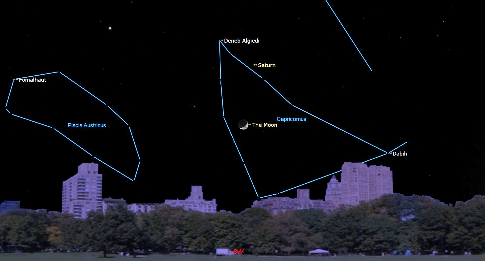 See the crescent moon visit Saturn in the night sky Monday (Nov. 28)