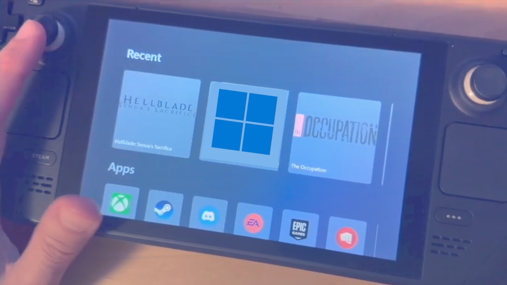  Steam Deck-friendly Windows Handheld Mode shown off in leaked Microsoft Hackathon vid 