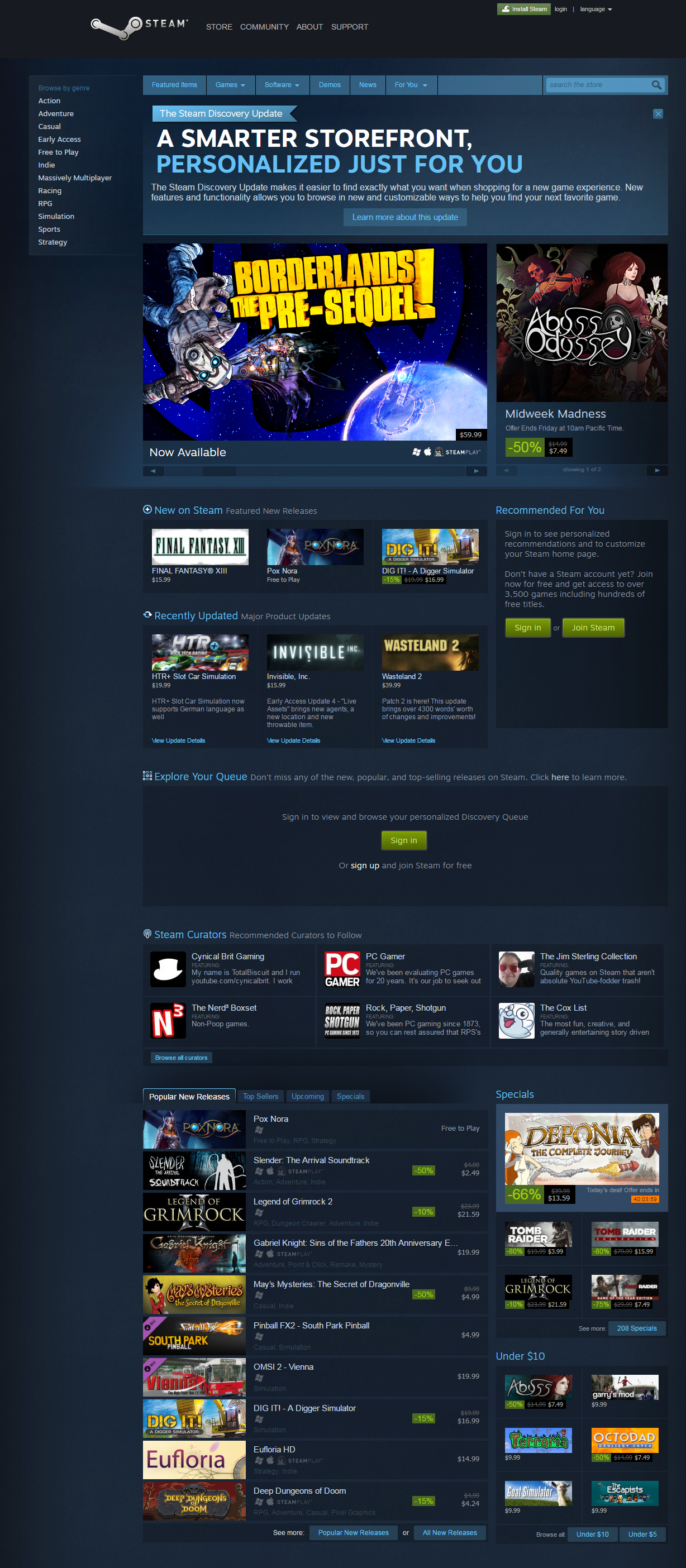 The 19-year evolution of Steam