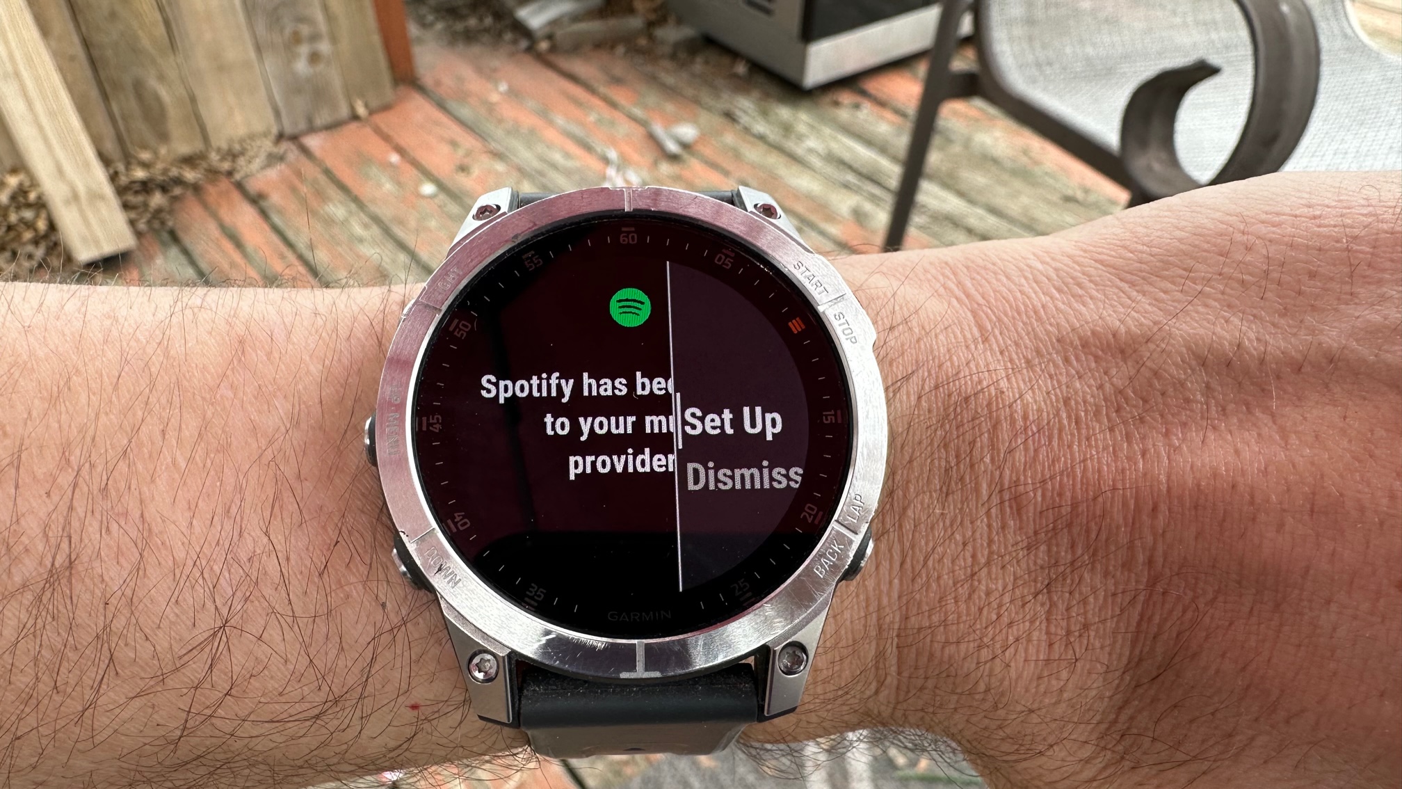 Sync discount spotify garmin