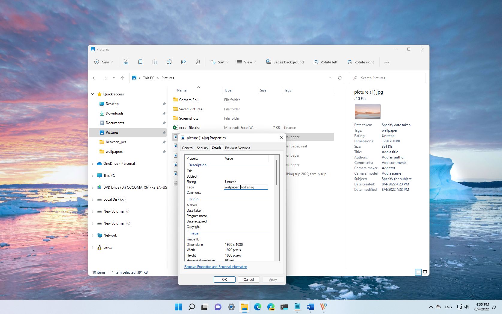 How to add tags to files on Windows 11