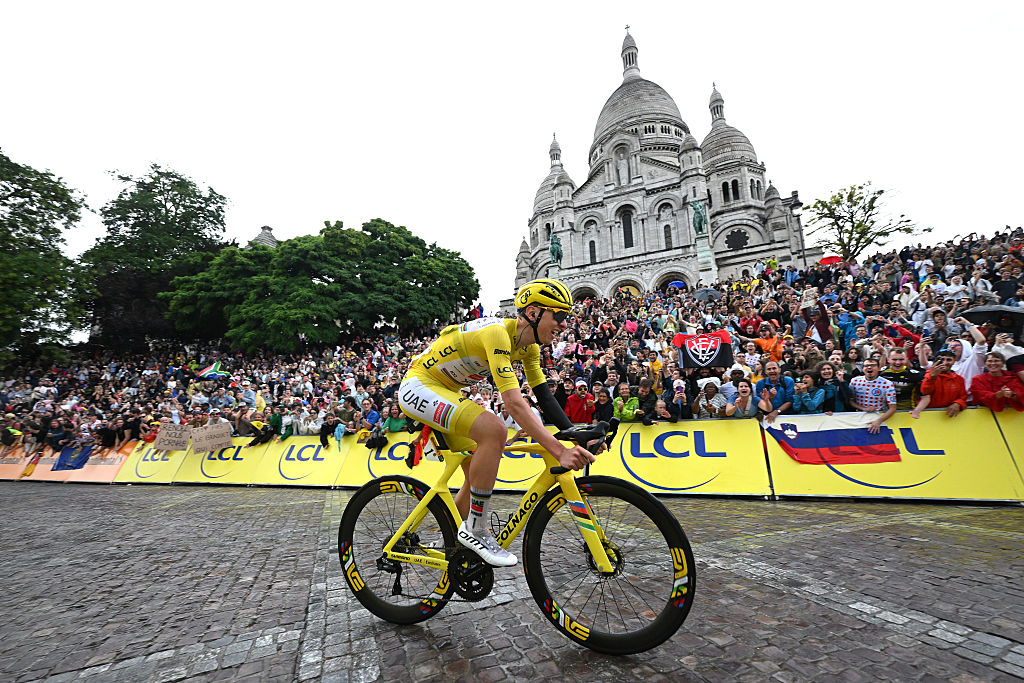 Tour de France stage 21: Tadej Pogačar claims fourth overall victory as Wout van Aert solos to victory over new Montmartre climb in Paris finale