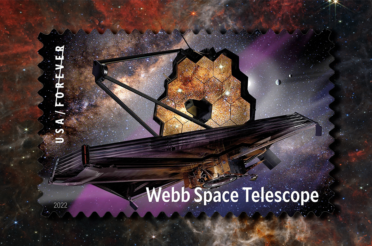 US Postal Service releases James Webb Space Telescope stamp, collectibles