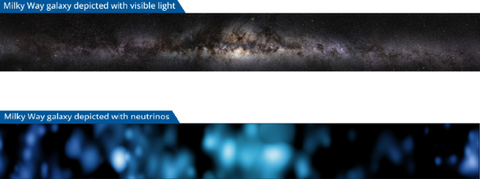 Neutrino Map Of The Galaxy Is 1st View Of The Milky Way In Anything