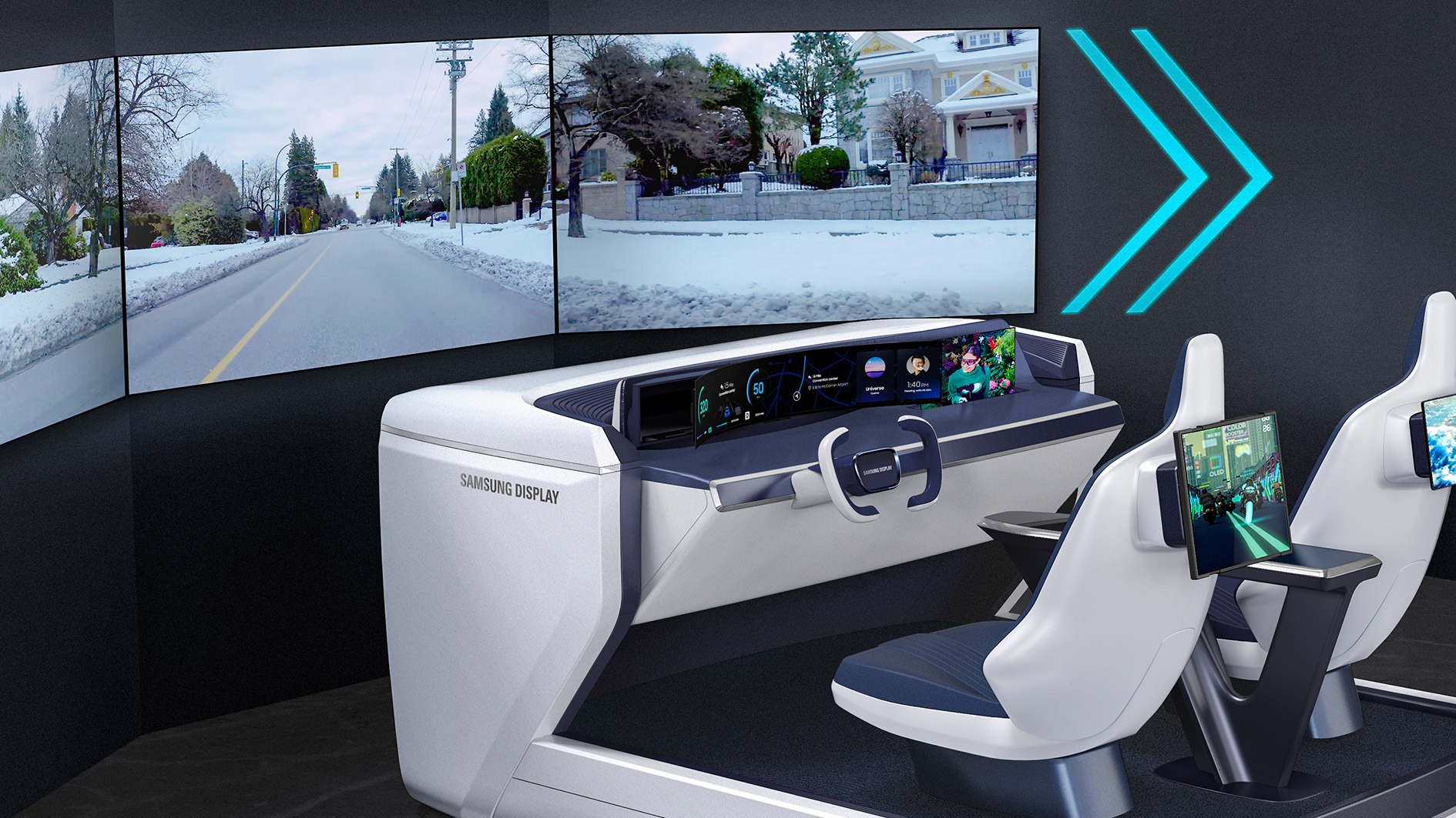 Samsung’s self-driving display should be an actual sim rig