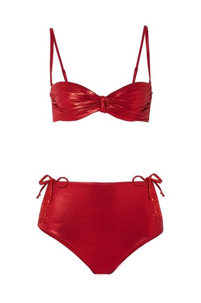 Pippa Middleton Wears Red Biondi London Bikini In St Barts Marie Claire