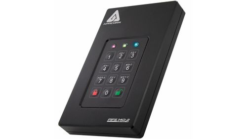 2TB Aegis Fortress L3 FIPS 140-2 Level 3 Encrypted Portable Hard Drive