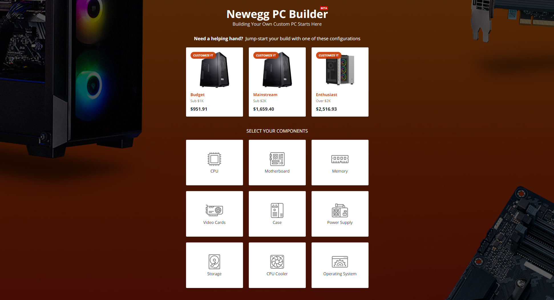 Newegg's new 'PC Builder' tool is neat, but I still prefer PCPartPicker