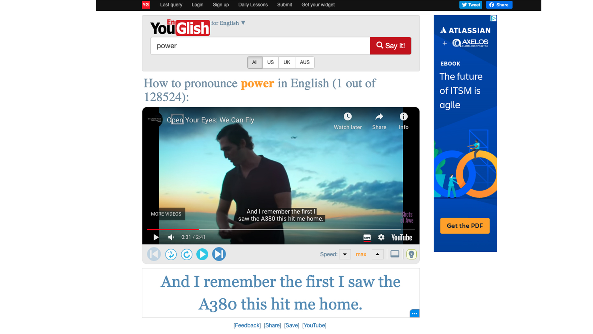 Youglish Spanish Mister Lloyd