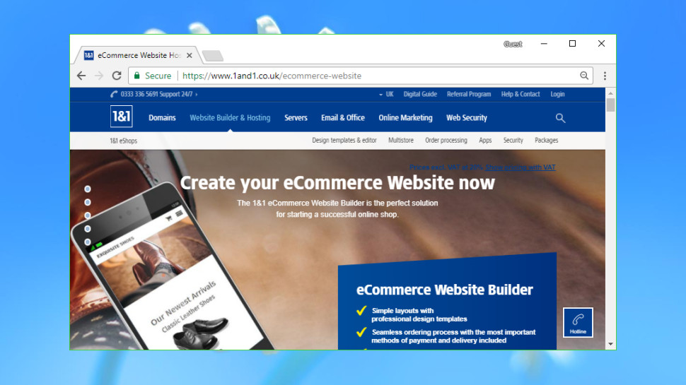 1&1 IONOS eCommerce Website Builder