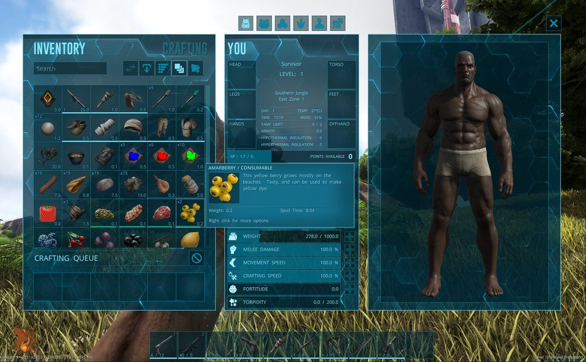 Ark: Survival Evolved's next patch will feature a 'total inventory menu redesign' (Updated)