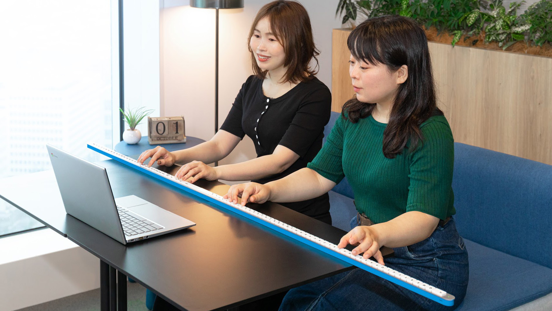 Google Japan’s absurdly long stick keyboard is actually real