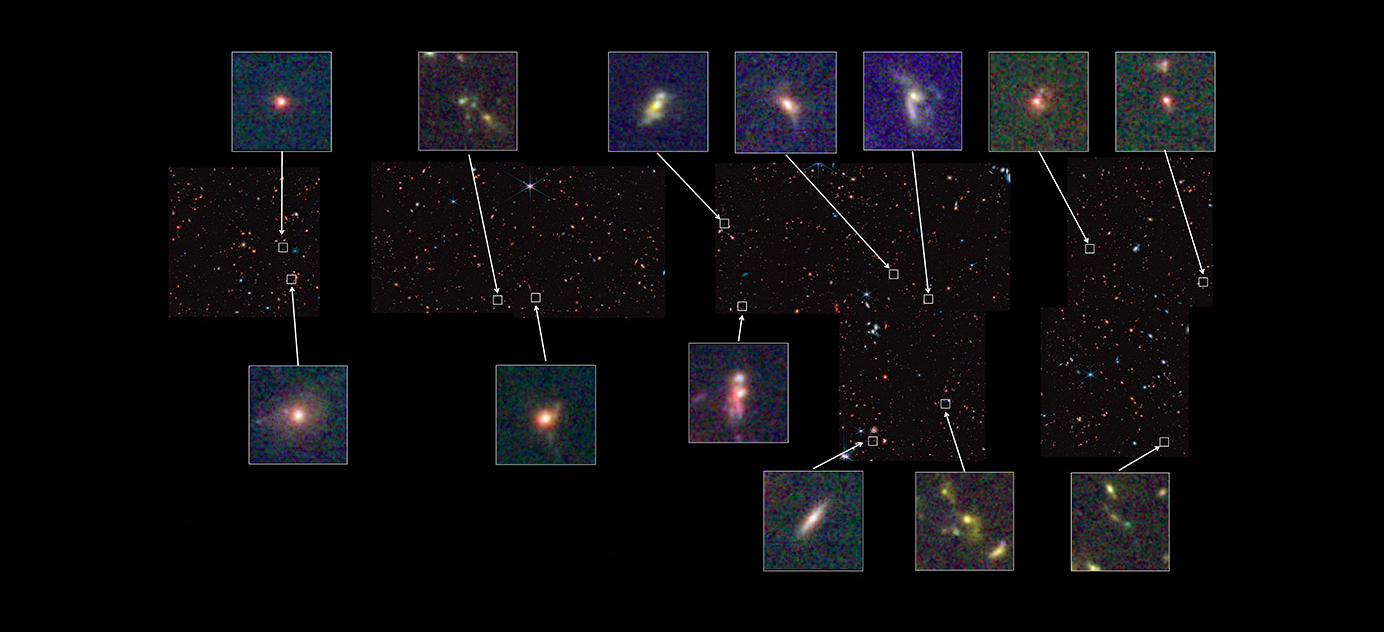 Galaxies in early universe were surprisingly diverse, James Webb Space Telescope finds