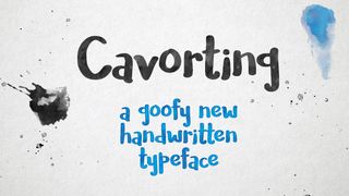 Fuentes de escritura libre Cavorting