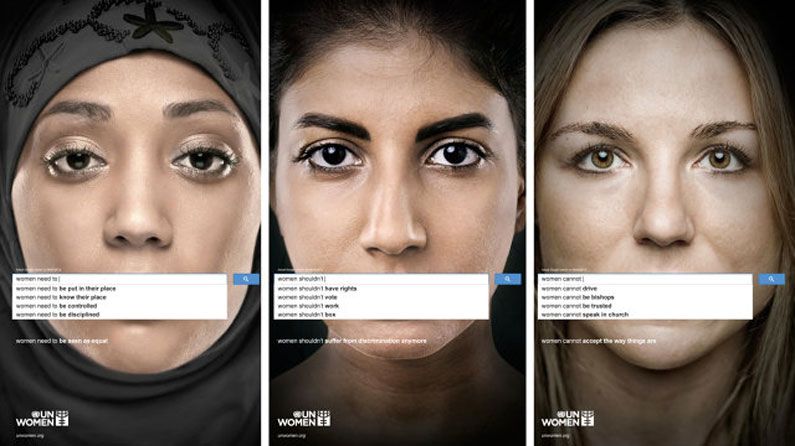 UN uses Google autocomplete for sexism ad campaign | Creative Bloq