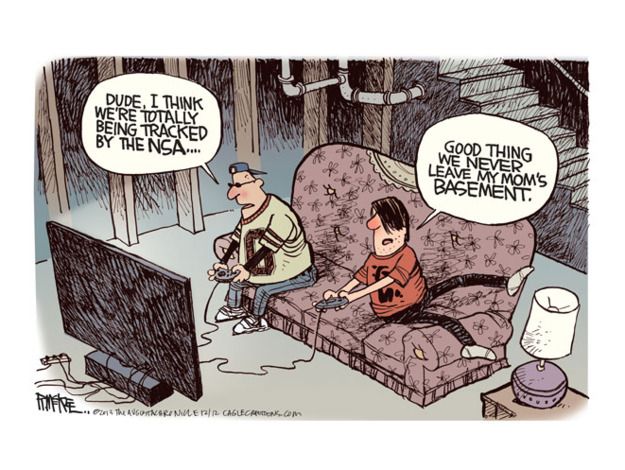 Political Cartoon Nsa Spying Video Games The Week